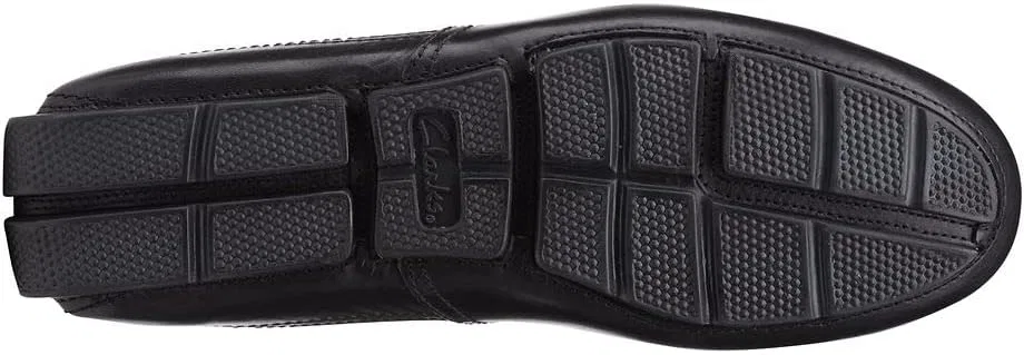 Мужские мокасины Clarks Markman Plain Drivers Slipper, 2-Black Leather — фото 3