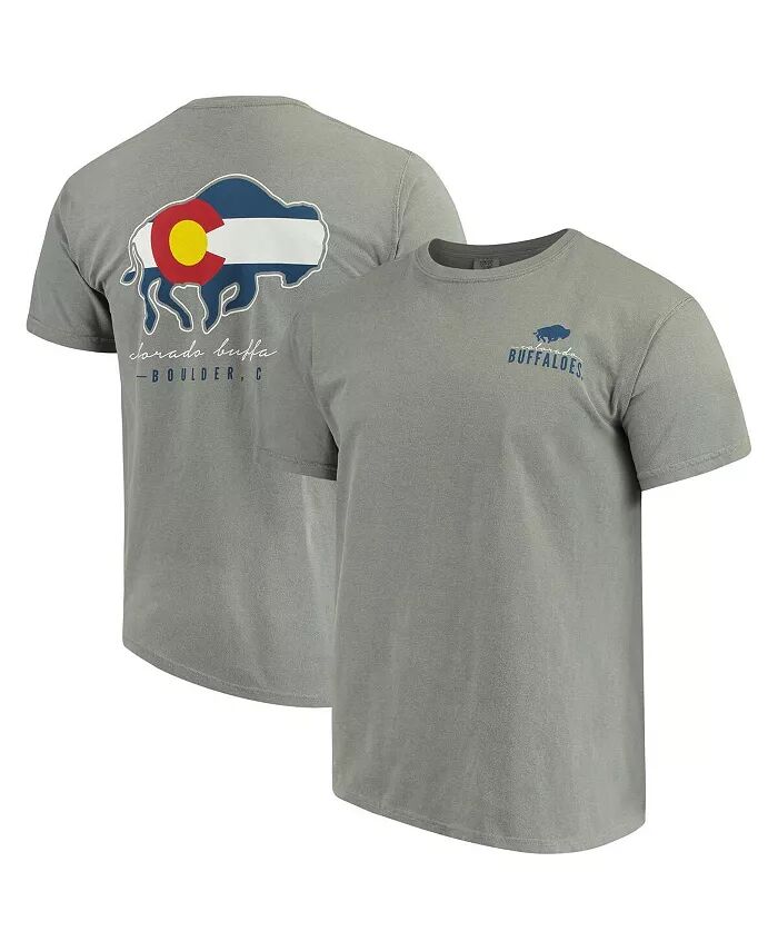 

Мужская серая футболка Colorado Buffaloes Local Comfort Color Image One
