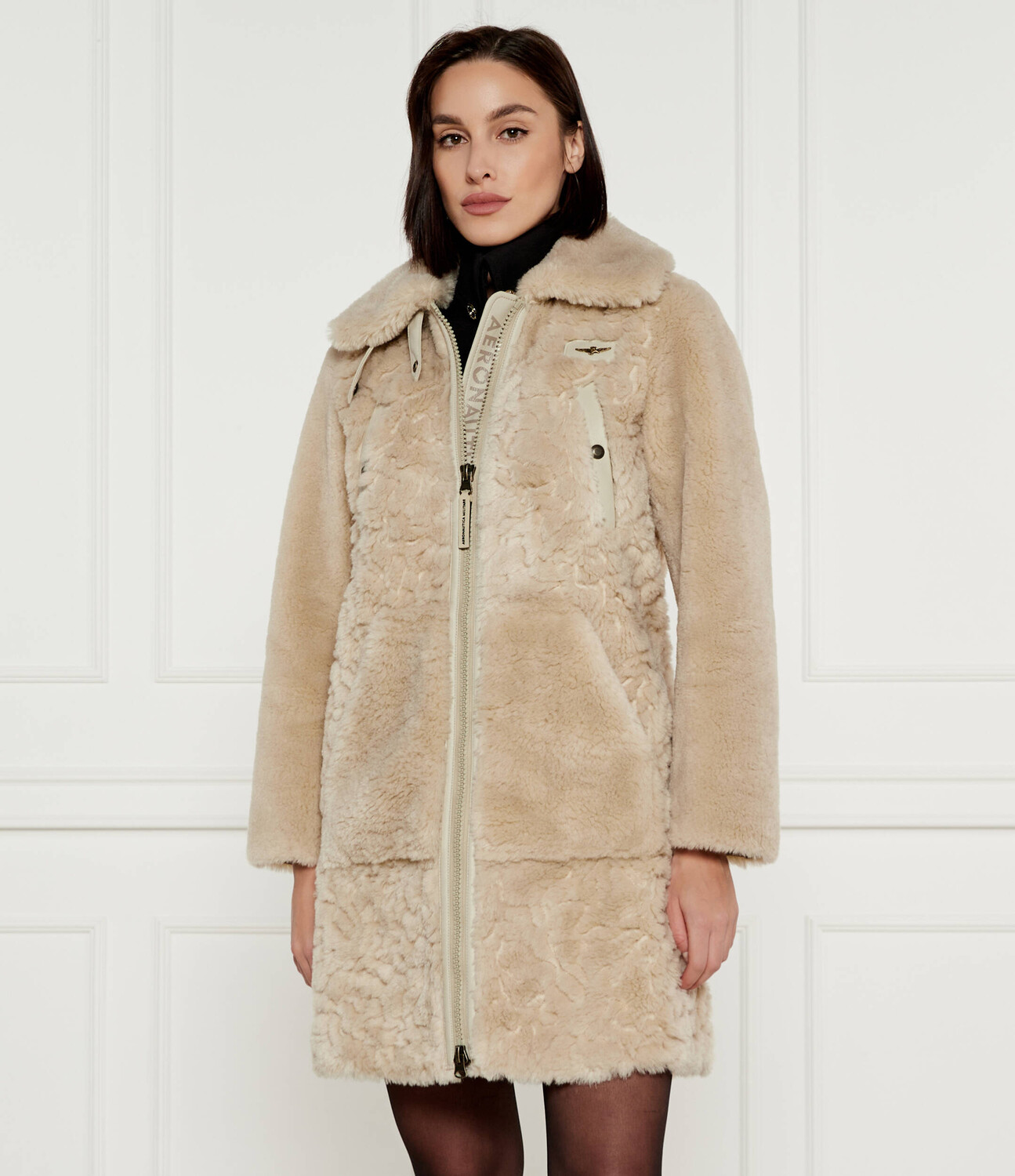 

Куртка Aeronautica Militare Regular Fit, кремовый