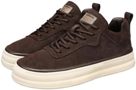 

Мужские стильные спортивные кроссовки - универсальные, удобные шнурованные обувь на все сезоны Fmshi, кофейный