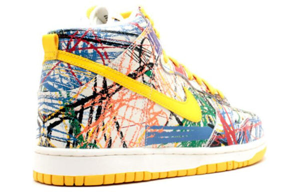 Кроссовки dunk high premium qs Nike, белый — фото 3