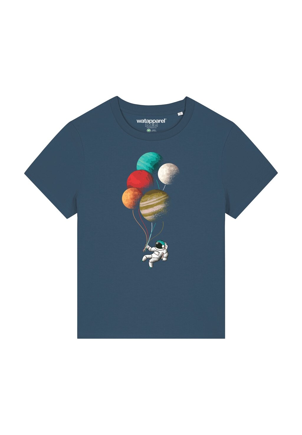 

Футболка с принтом BALLOON SPACEMAN watapparel, бирюзовый