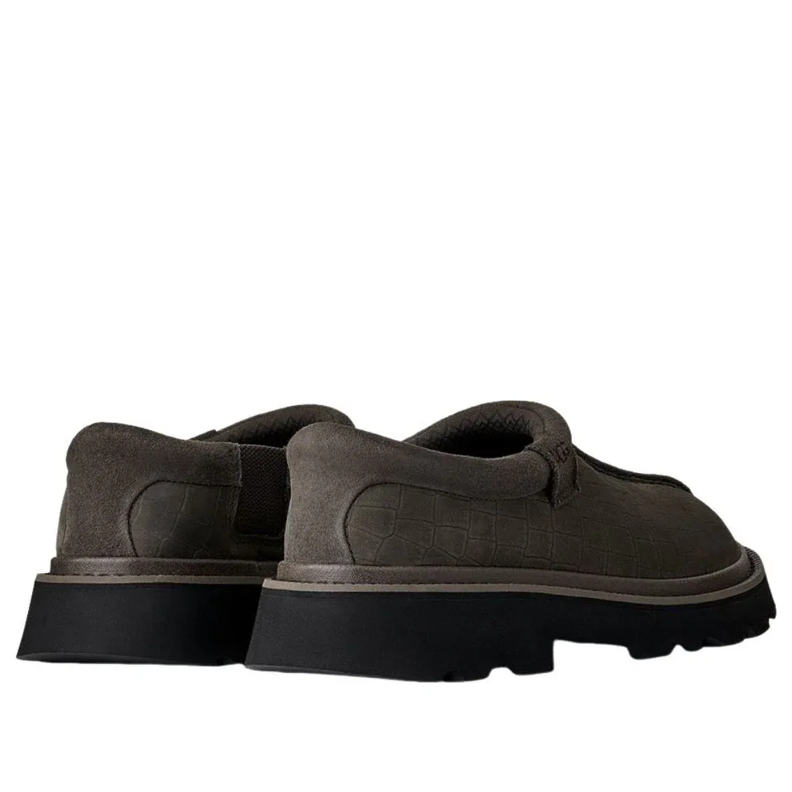 Тапочки UGG Tasman Lug Embossed 'Dense Smoke' 1178691-DNSS, коричневый — фото 3