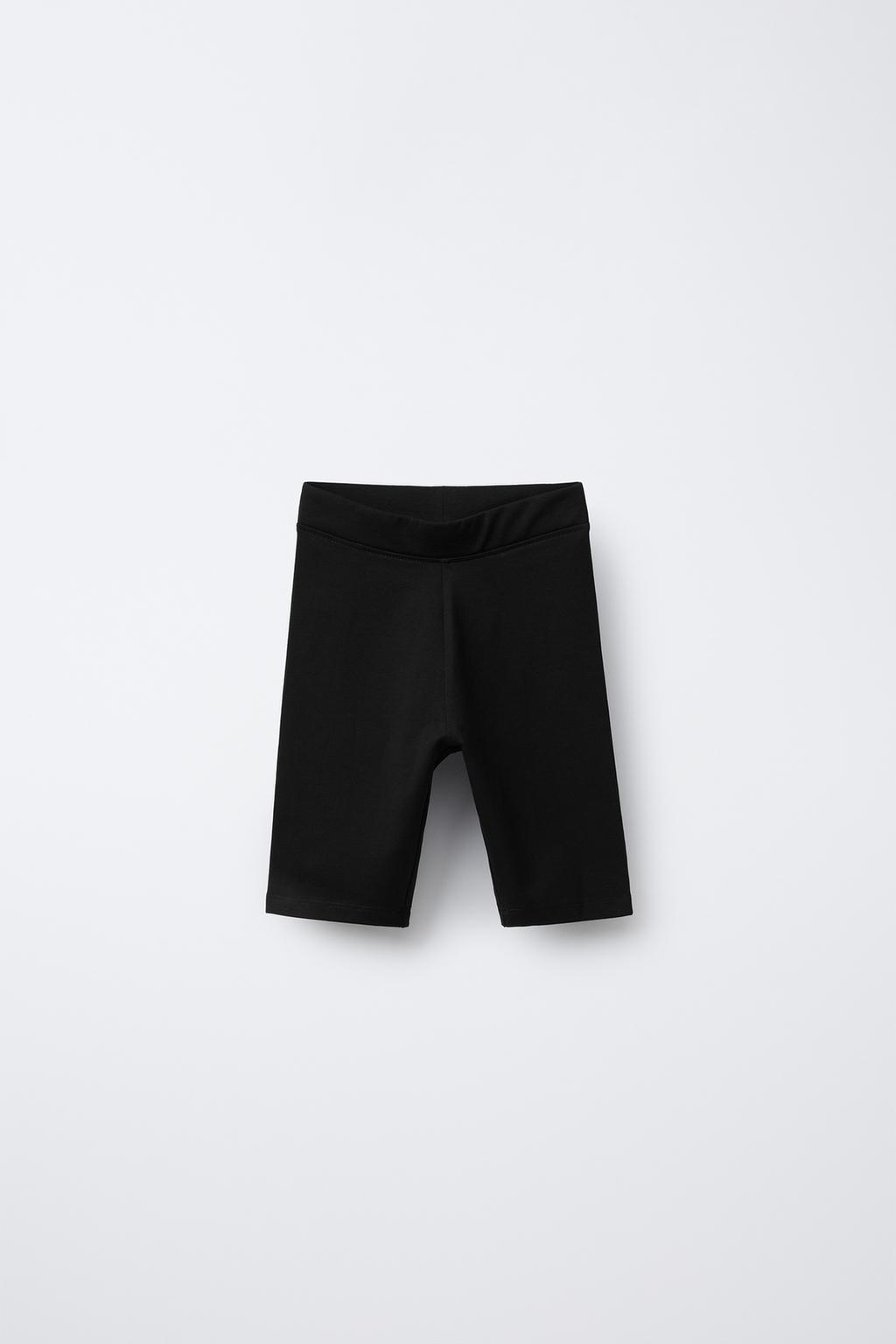 

Простые велосипедные леггинсы ZARA, черный