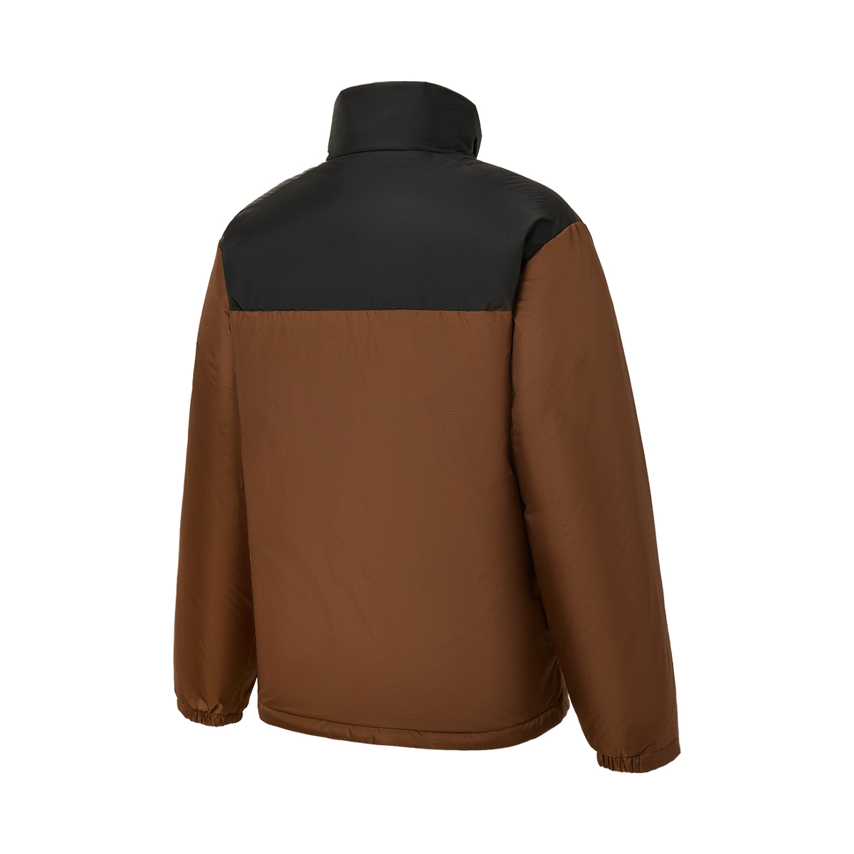 Adidas Мужская пуховая куртка коричневого и черного цветов, Brown/Black Color — фото 2