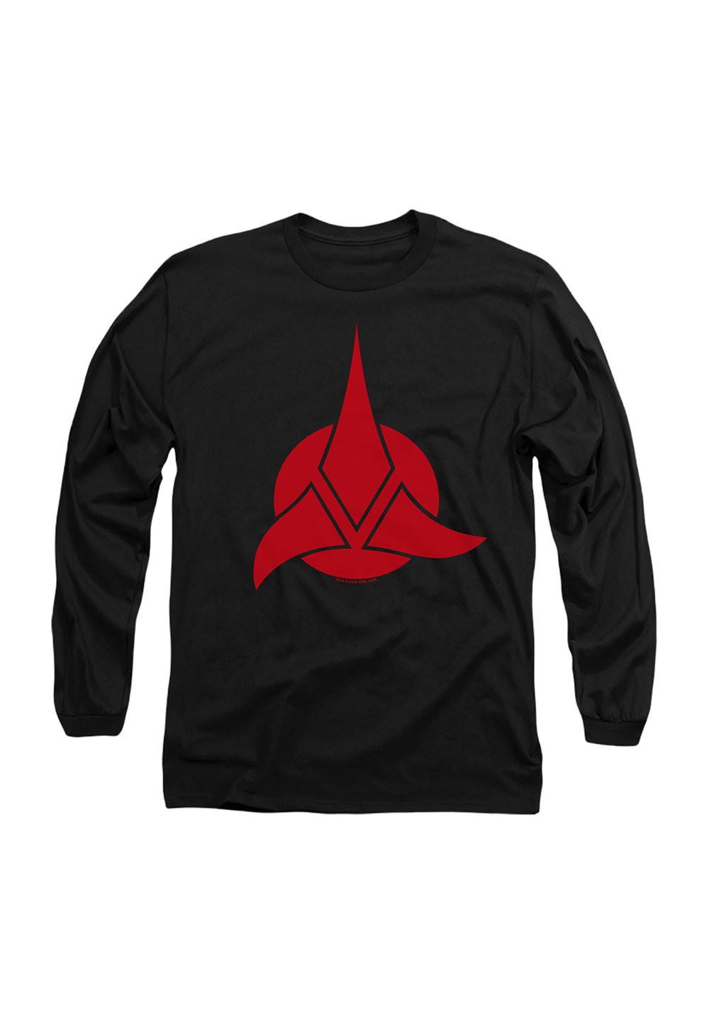

Топ с длинными рукавами STAR TREK KLINGON LOGO Cotton Soul, черный