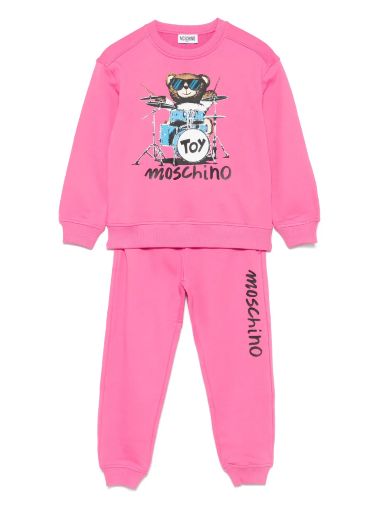 

Moschino Kids спортивный костюм с принтом Teddy Bear, розовый