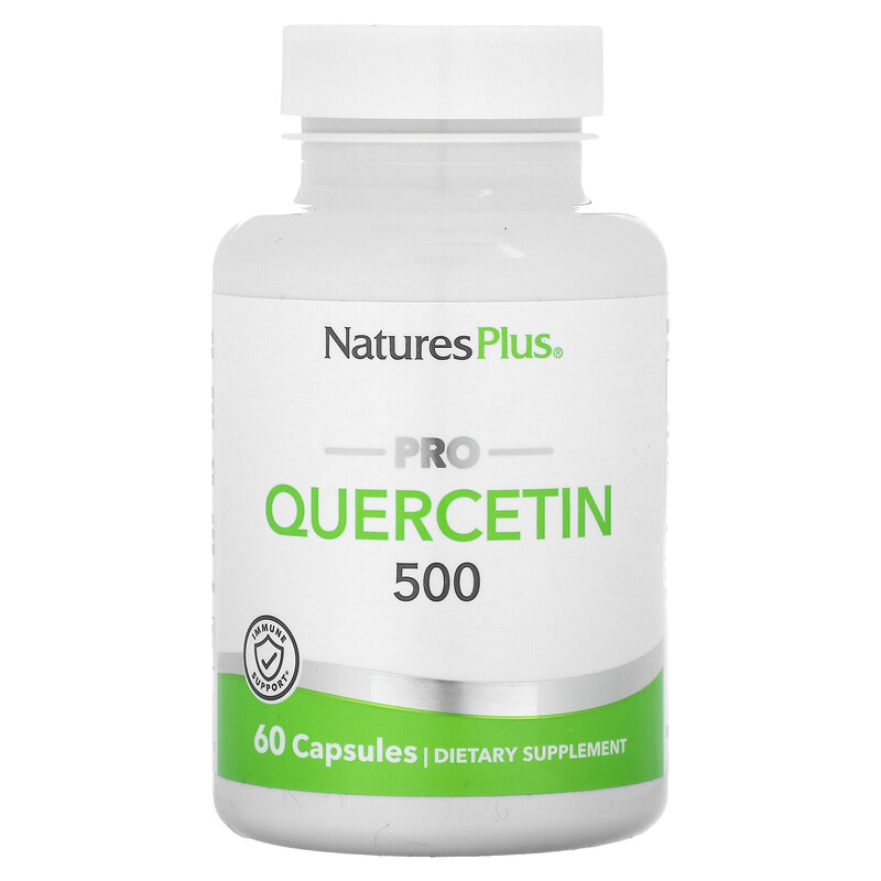 

NaturesPlus, Профессиональный кверцетин 500, 500 мг, 60 капсул