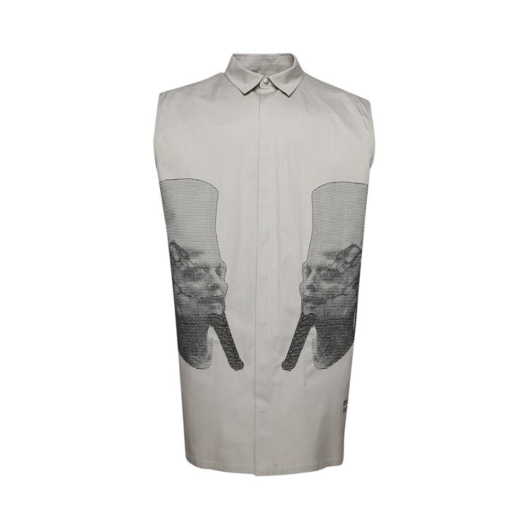 

Рубашка Rick Owens Ron Jumbo Outershirt, белый