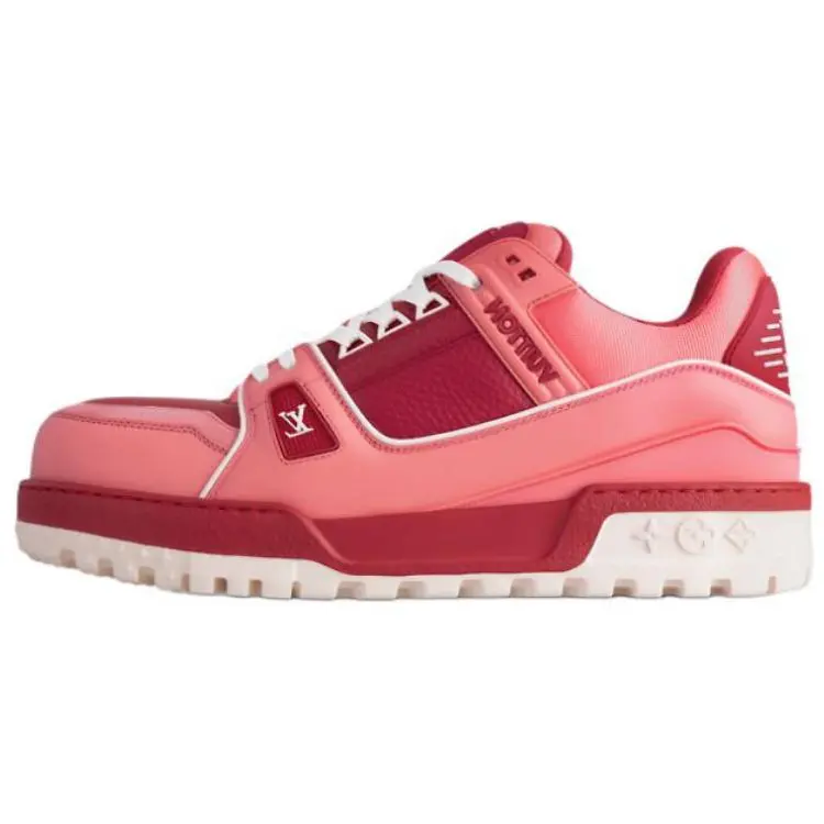 

LOUIS VUITTON Кроссовки для скейтбординга Trainer Maxi Low-Top, красные, мужские