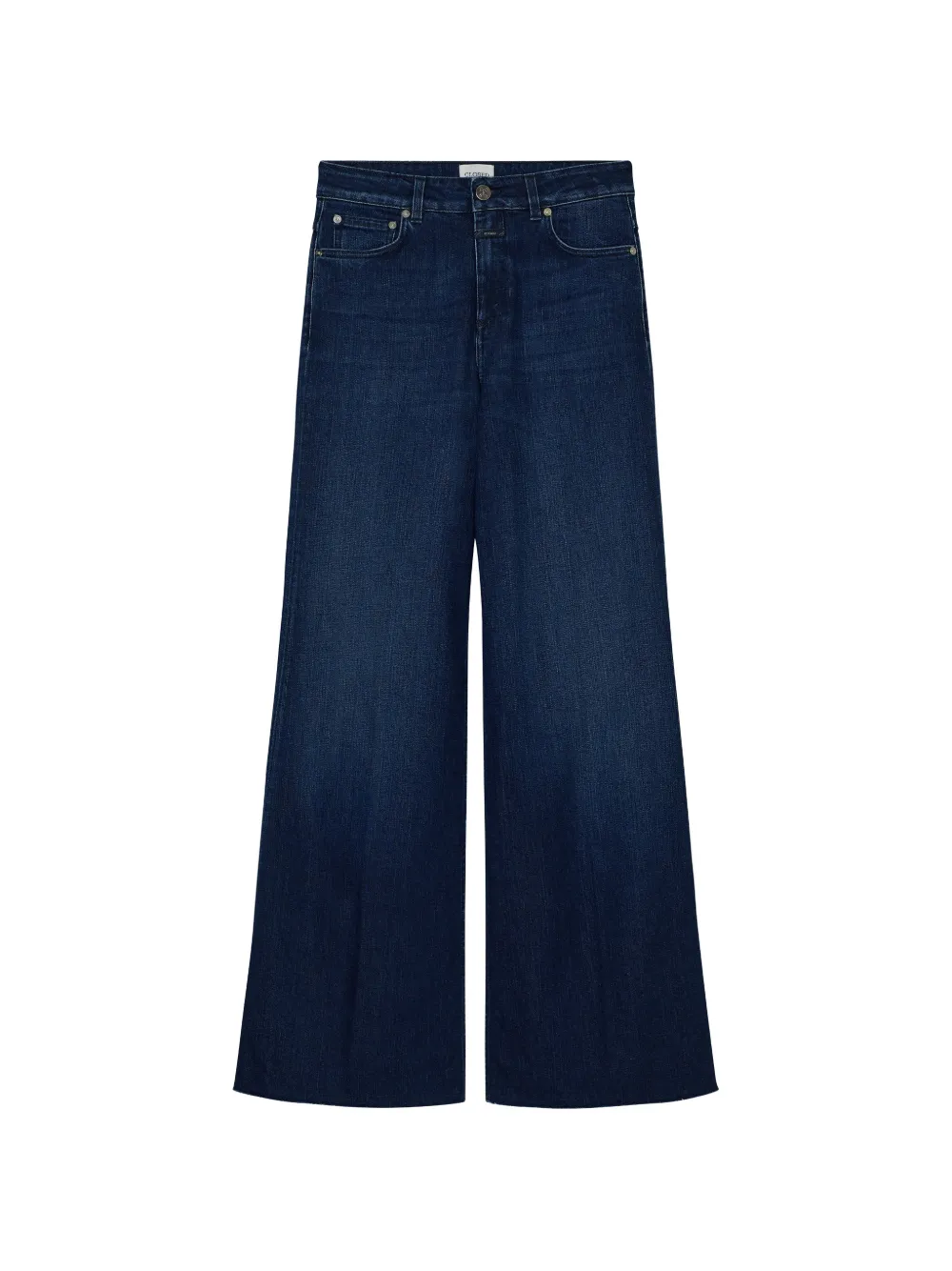 

Широкие джинсы с эффектом потертости Closed, синий