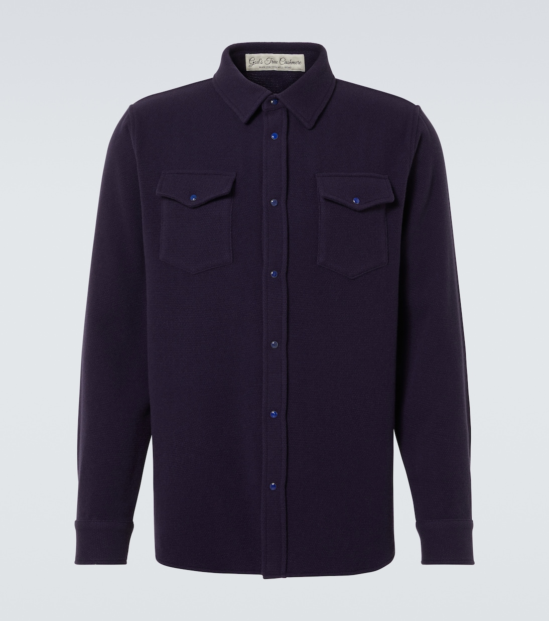 

Кашемировая рубашка God's True Cashmere, Lapis Lazuli
