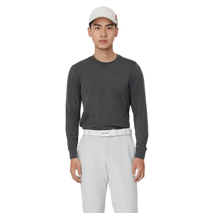 Футболка мужская темно-серая Uniqlo, темно-серый — фото 3