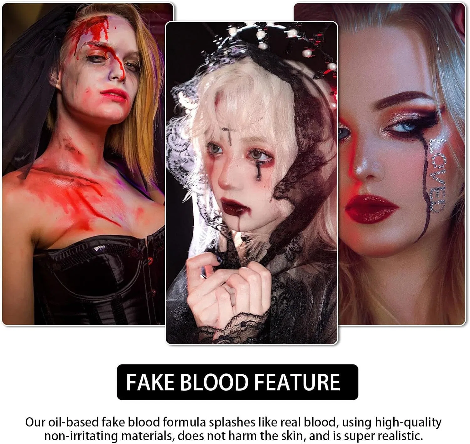 Искусственная кровь Halloween Makeup Kit 60 мл красная — фото 4