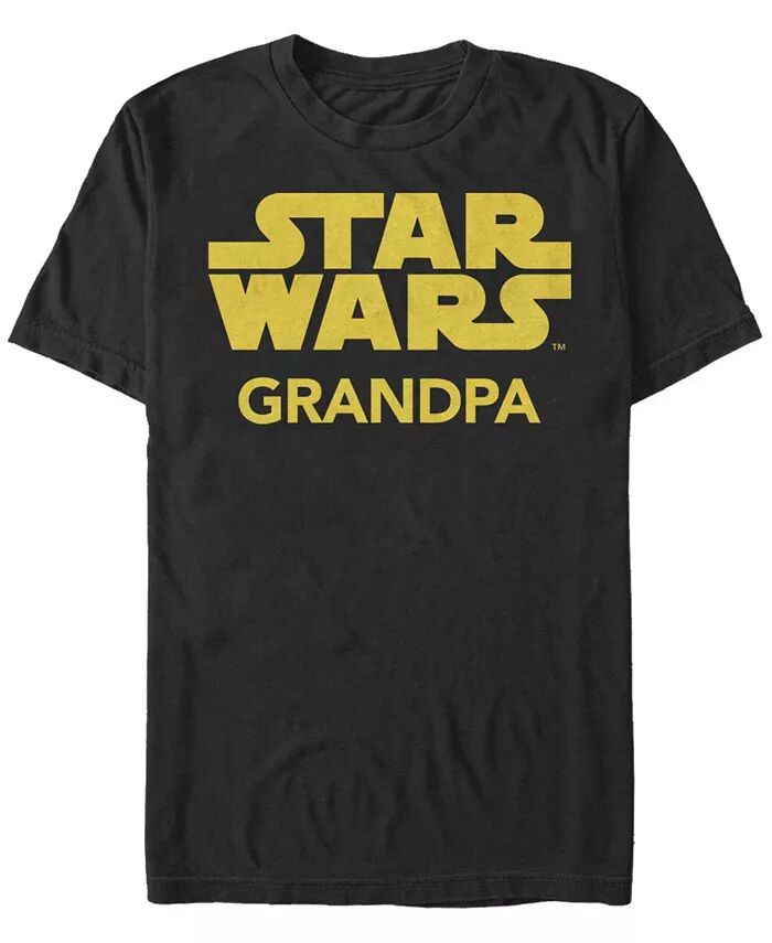 

Мужская футболка с коротким рукавом Star Wars Grandpa Crew Fifth Sun, черный