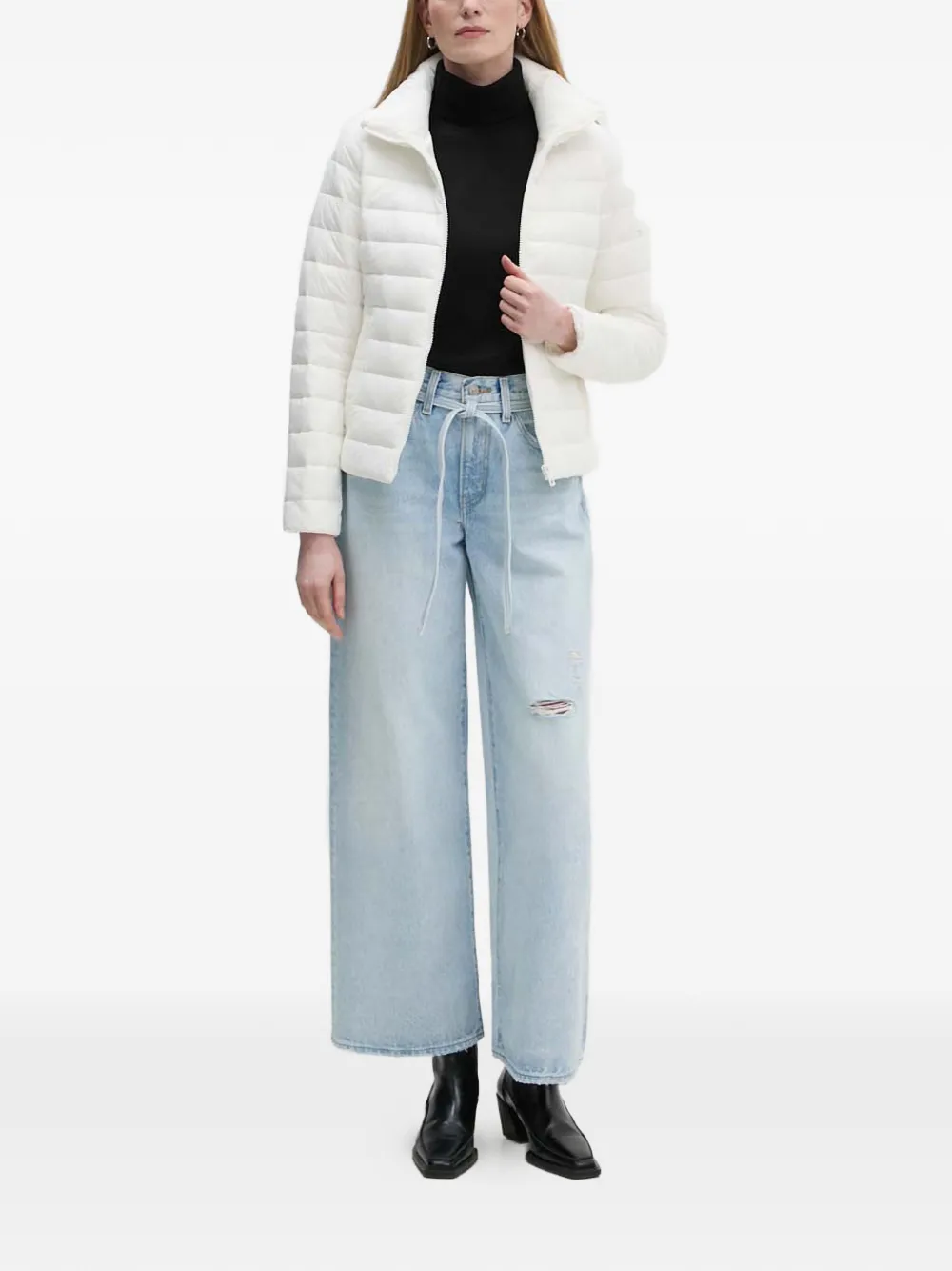 Джинсы с потертостями и кулиской Levi'S, синий — фото 2