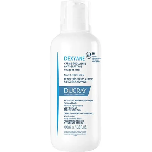 

Ducray Dexyane Смягчающий крем против зуда 400 мл Для лица и тела