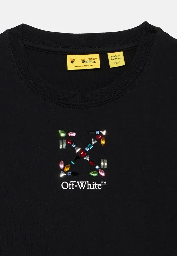 Футболка Arrow stones box tee print t-shirt Off-White, черный — фото 4
