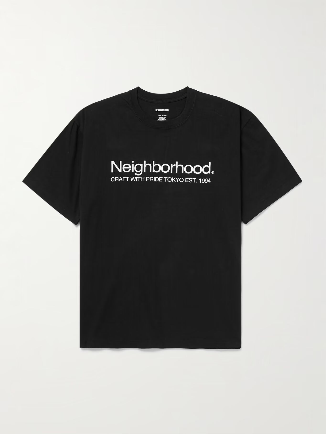 

Футболка из хлопкового джерси с логотипом NEIGHBORHOOD, черный
