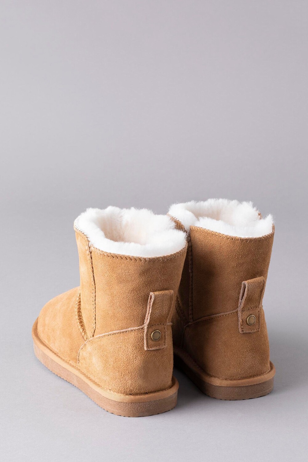 Женские кожаные тапочки Lakeland с сапогами из овчины Lakeland Leather, коричневый — фото 3