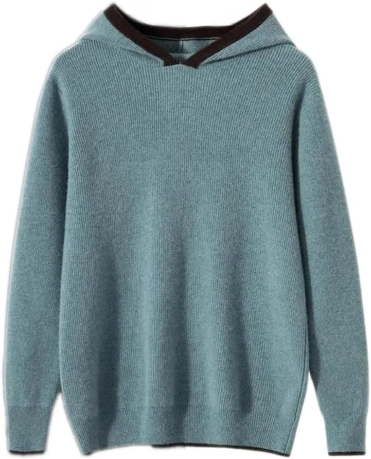 

Мужской утепленный вязаный худи из шерсти