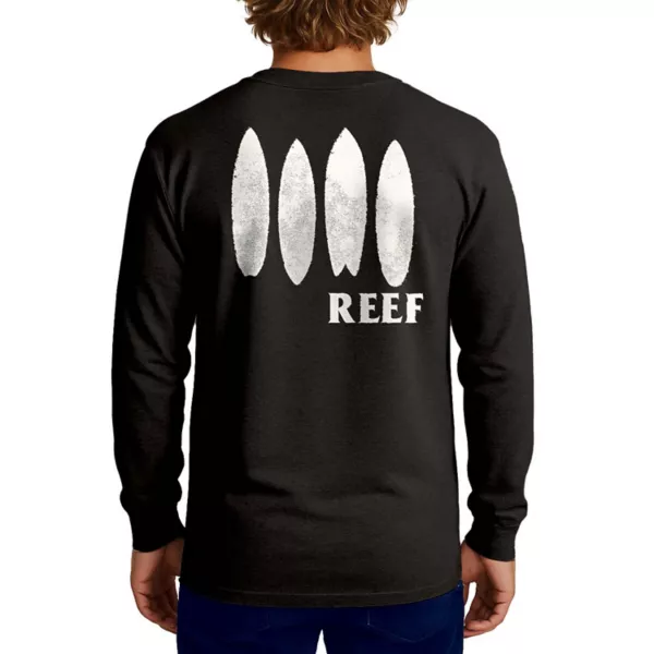

Мужская графическая футболка Pettibon с длинным рукавом Reef, черный