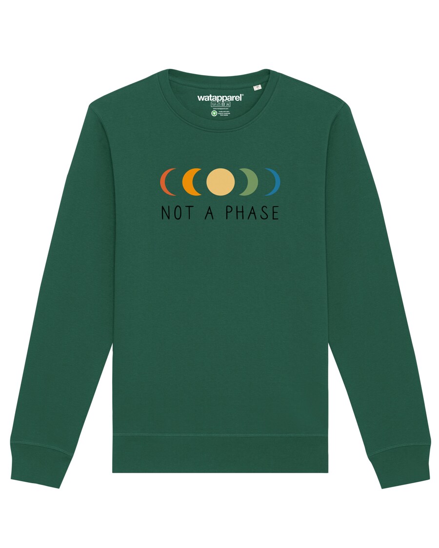 

Свитер Watapparel Sweatshirt Not a Phase, темно-зеленый