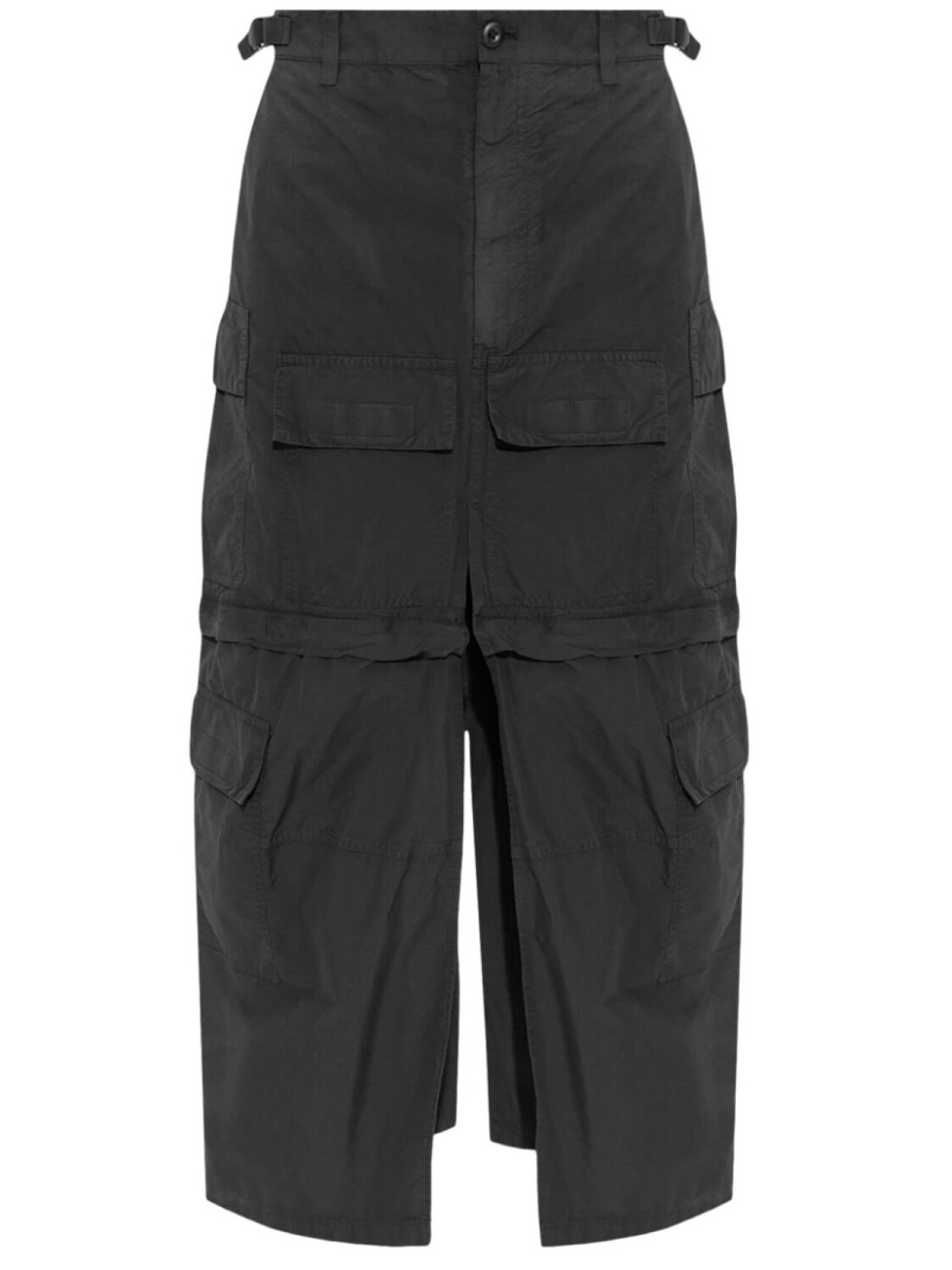 

Balenciaga юбка карго макси из рипстопа, черный