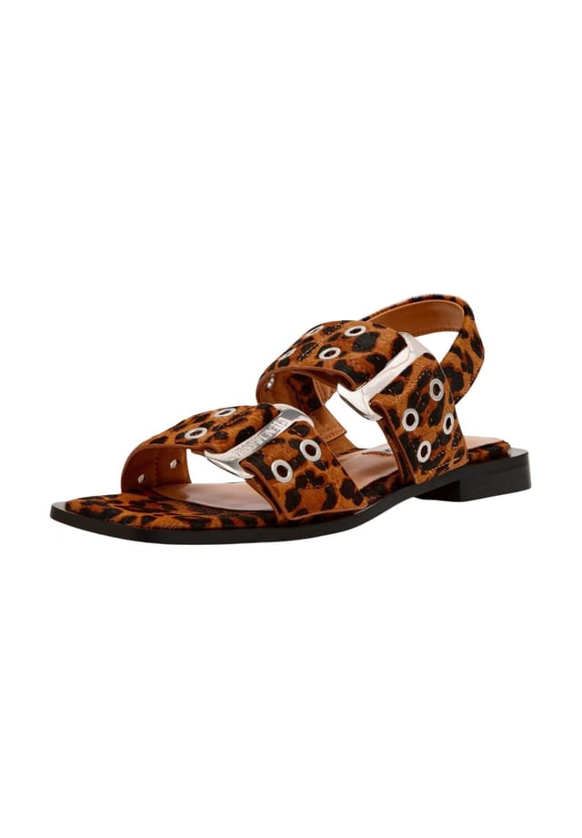 Кожаные сандалии Steve Madden, цвет leopard
