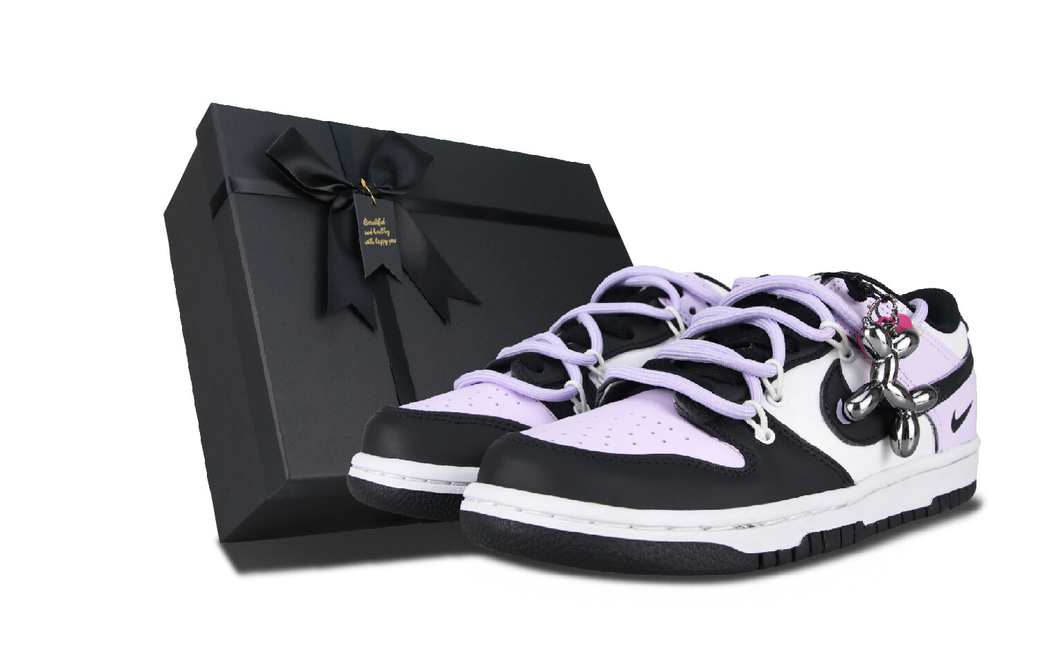 

Кроссовки Nike Dunk Skateboarding Shoes Women's Low-top Purple, светло-фиолетовый