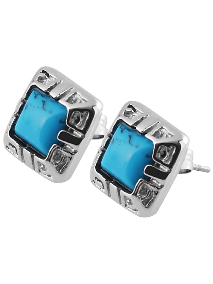 

Adeliás Женские серьги - Серьги-гвоздики из нержавеющей стали серебристого цвета