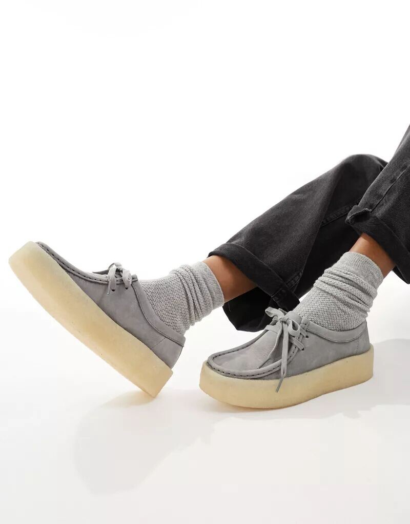 

Темно-серые замшевые туфли с чашкой Clark Originals Clarks Originals