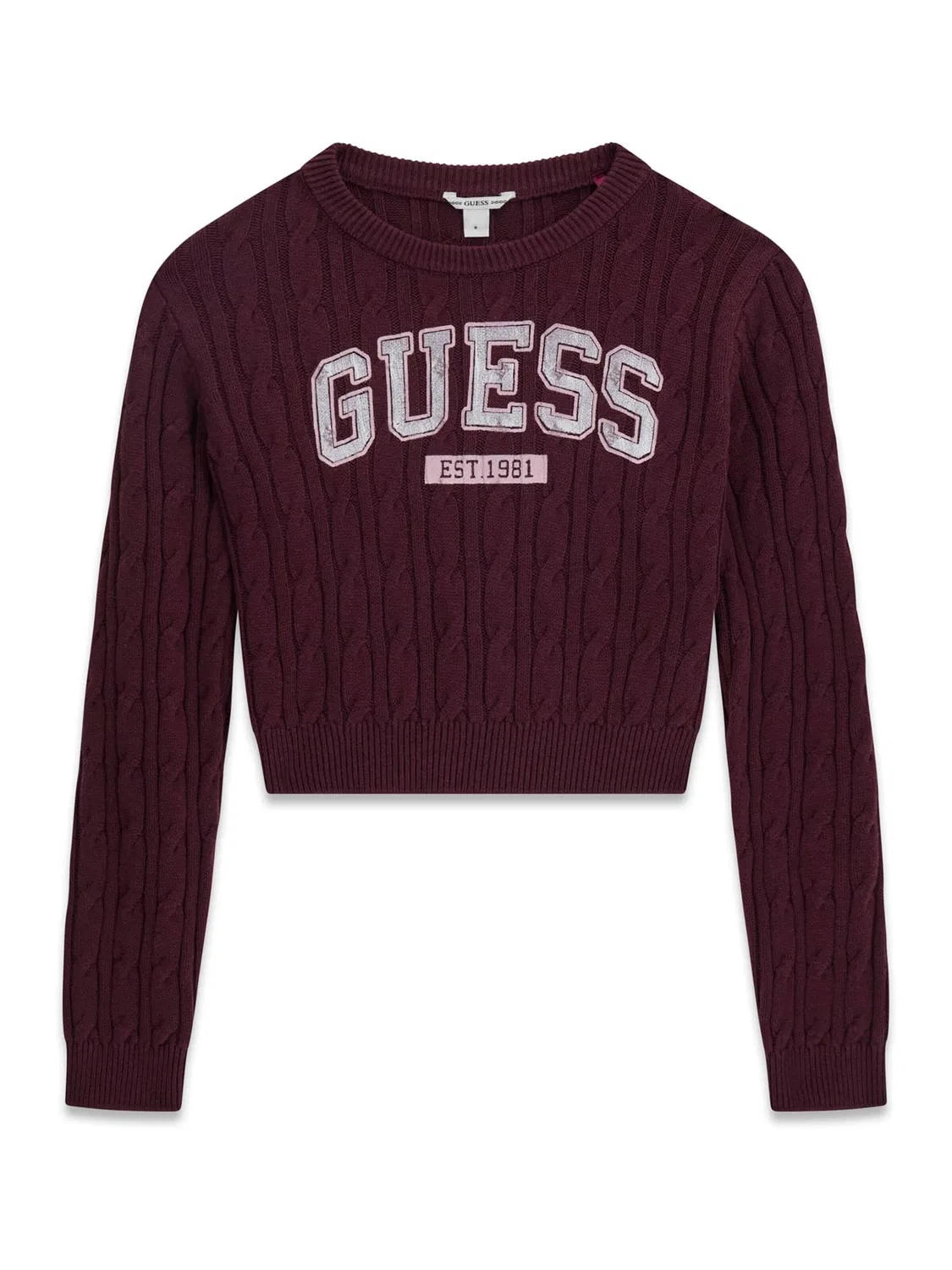 Свитер Guess бордового цвета