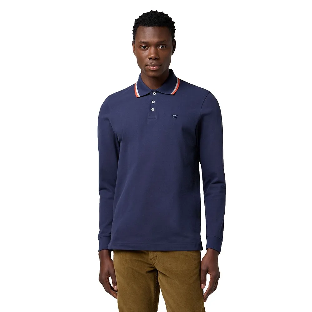 

Поло с длинным рукавом Wrangler 112371506 Regular Fit, синий