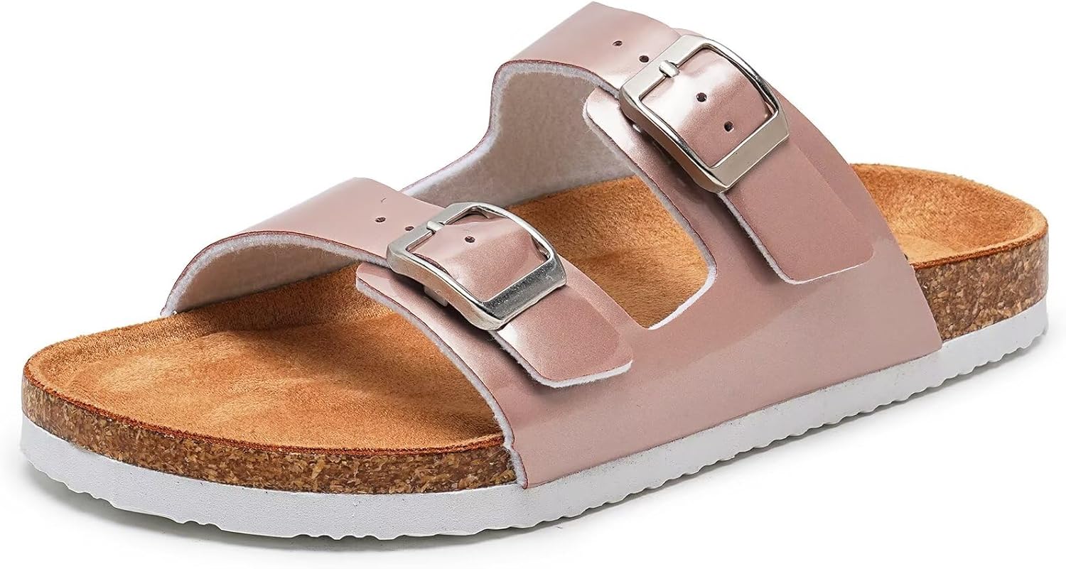 

Детские сандалии Torotto для мальчиков и девочек, шлепанцы на лето, противоскользящие, с пробковой подошвой и блестками, с регулируемыми ремешками для дома и улицы, золотой