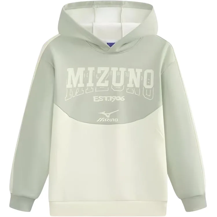 Детский худи утепленный Mizuno, светло-зеленый
