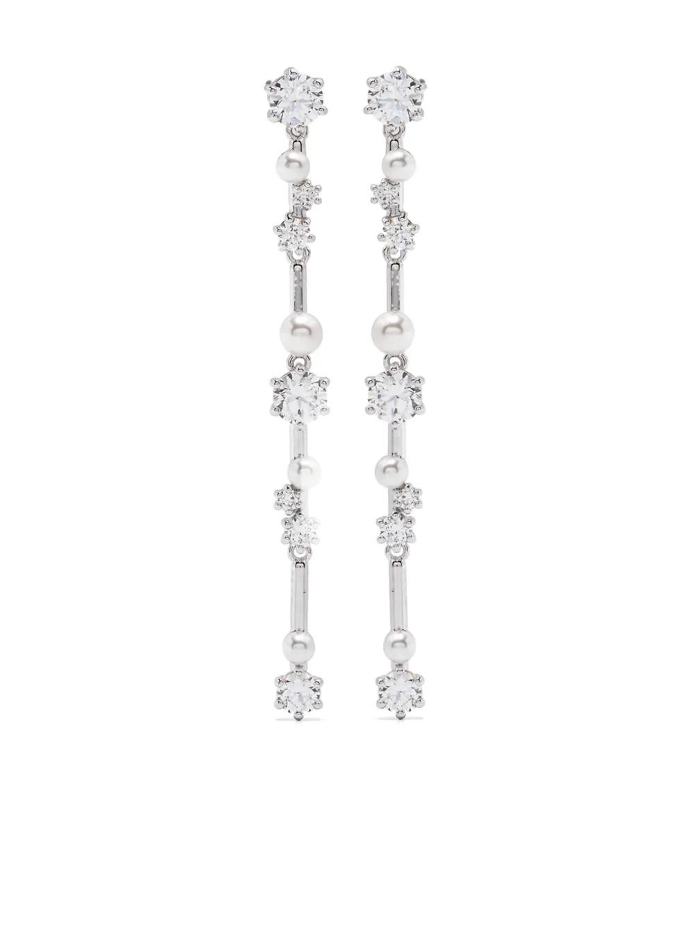 

Серьги-подвески Constella Swarovski, серебяный