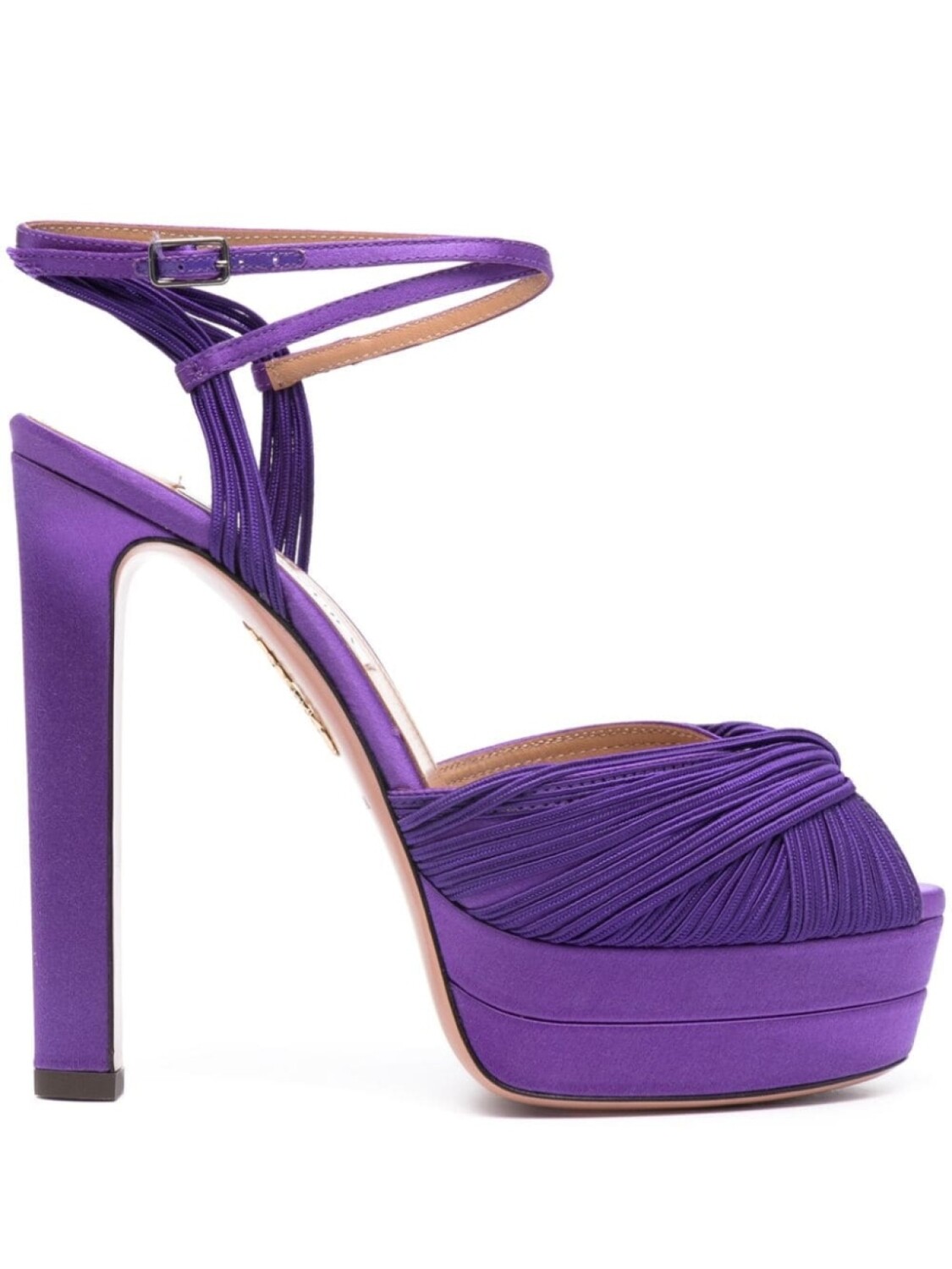 

Aquazzura босоножки Bellini Beauty Plateau 135, фиолетовый