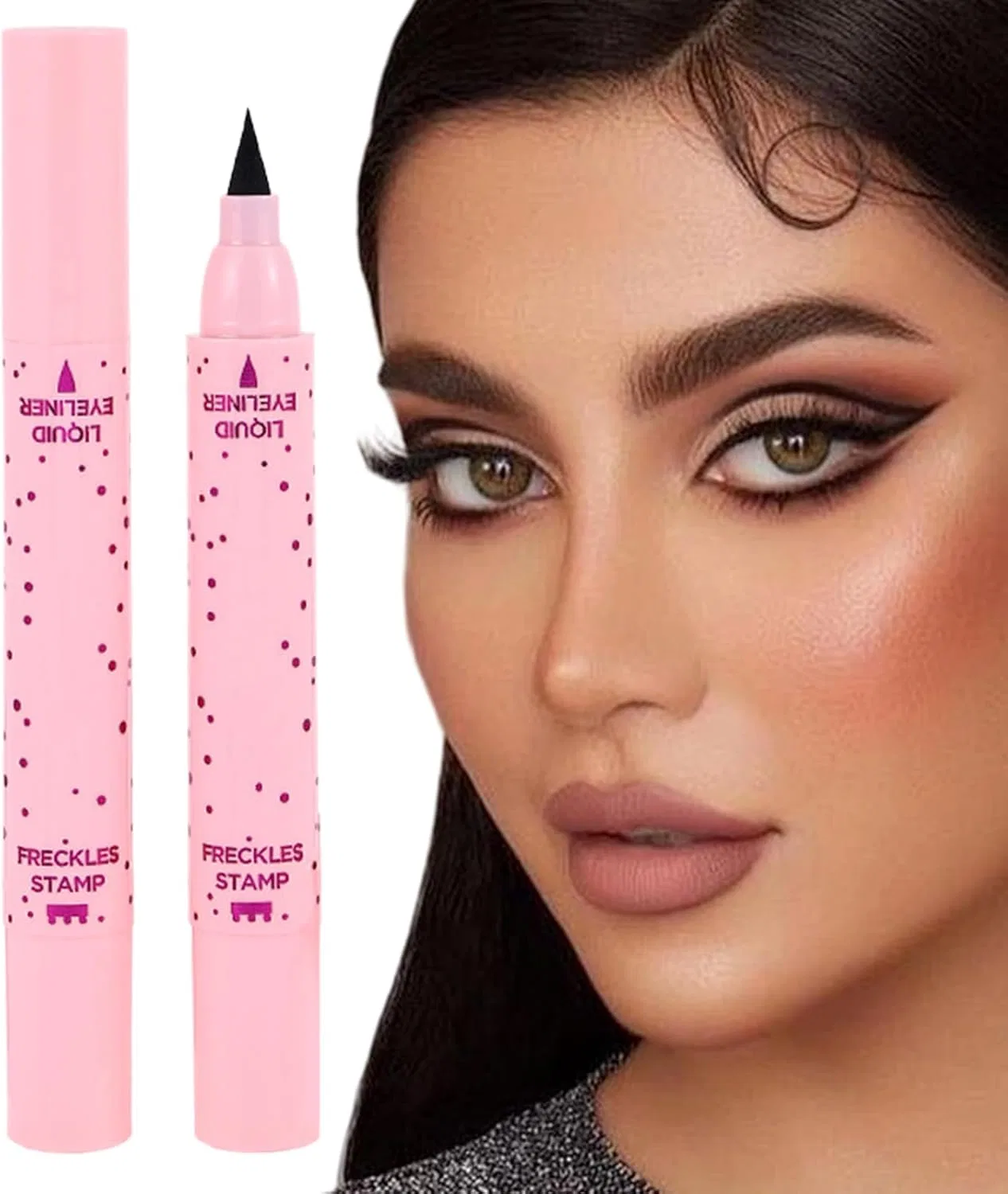 Подводка для глаз Freckle Stamp Face Dot Pen, водостойкая, 2-в-1, 4 цвета