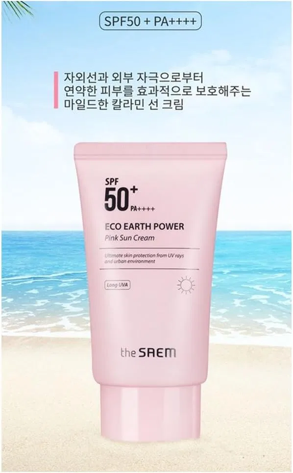 Солнцезащитный крем для лица Pink Sun SPF50+ PA++++ The Saem 50 г — фото 2