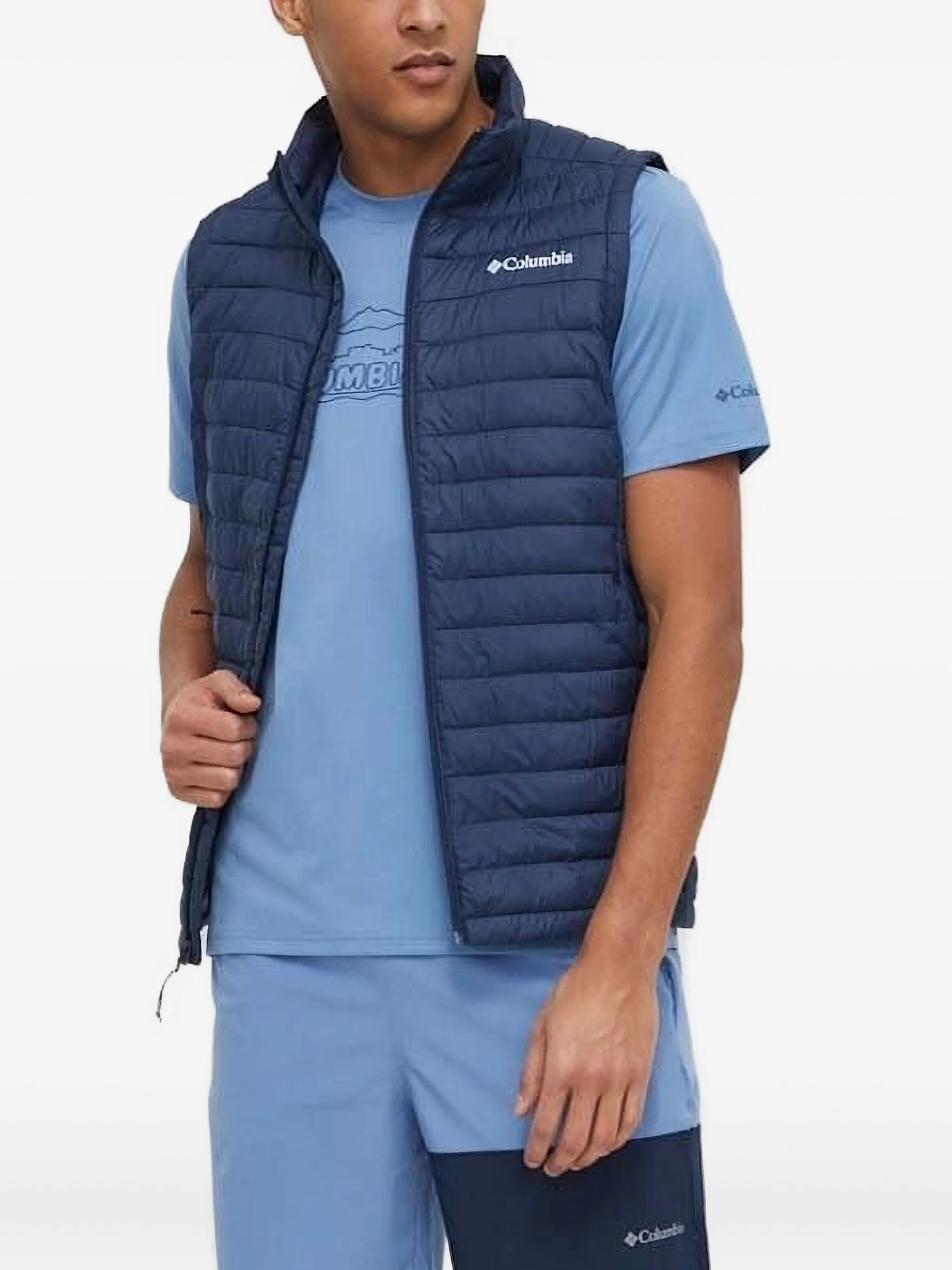 

Стеганый жилет на молнии Columbia, синий