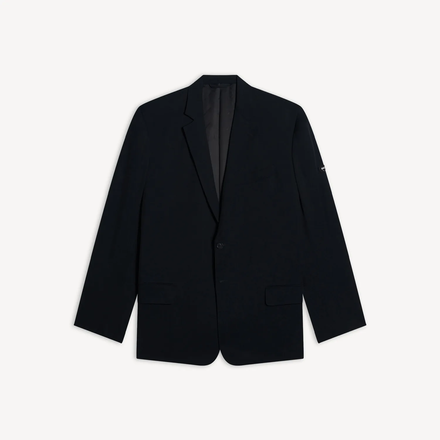 BALENCIAGA Мужская куртка с эффектом стирки, черная