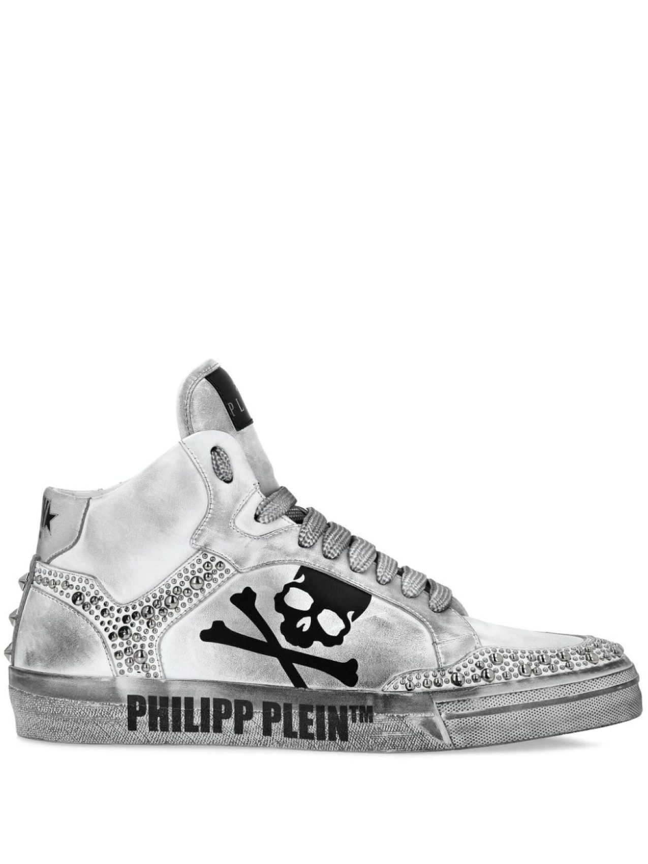 

Philipp Plein кроссовки Studs Retrokickz TM, белый