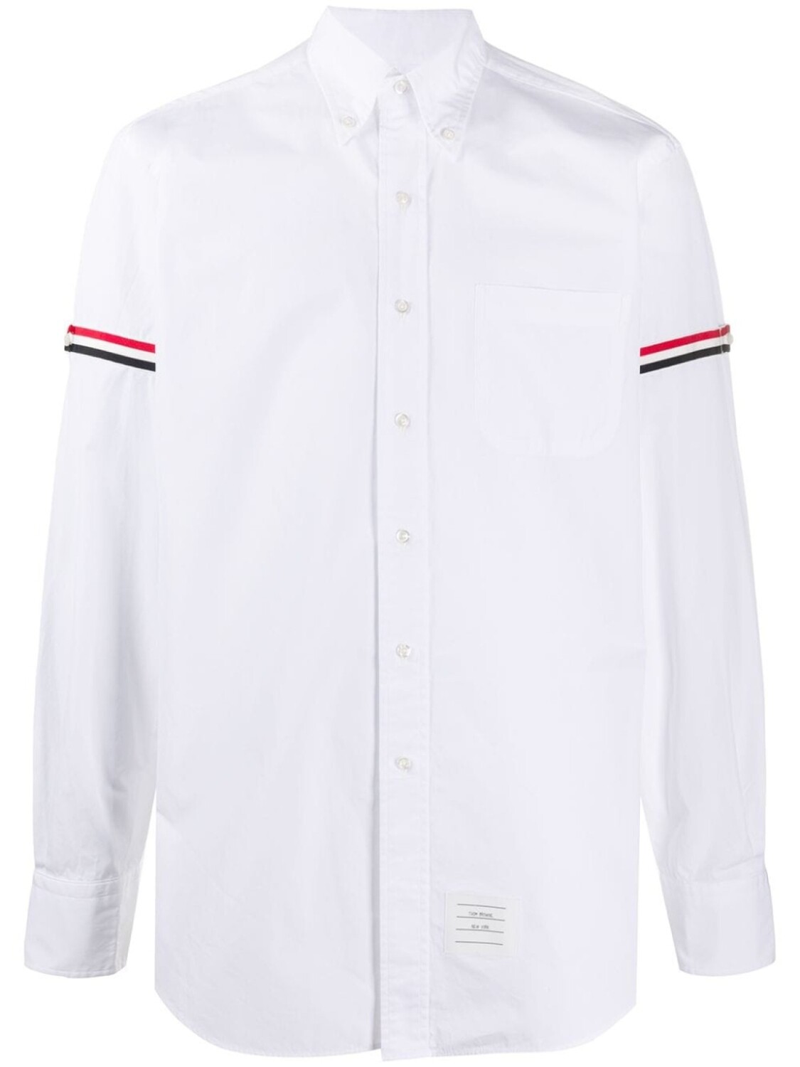 

Thom Browne рубашка с полосками RWB, белый