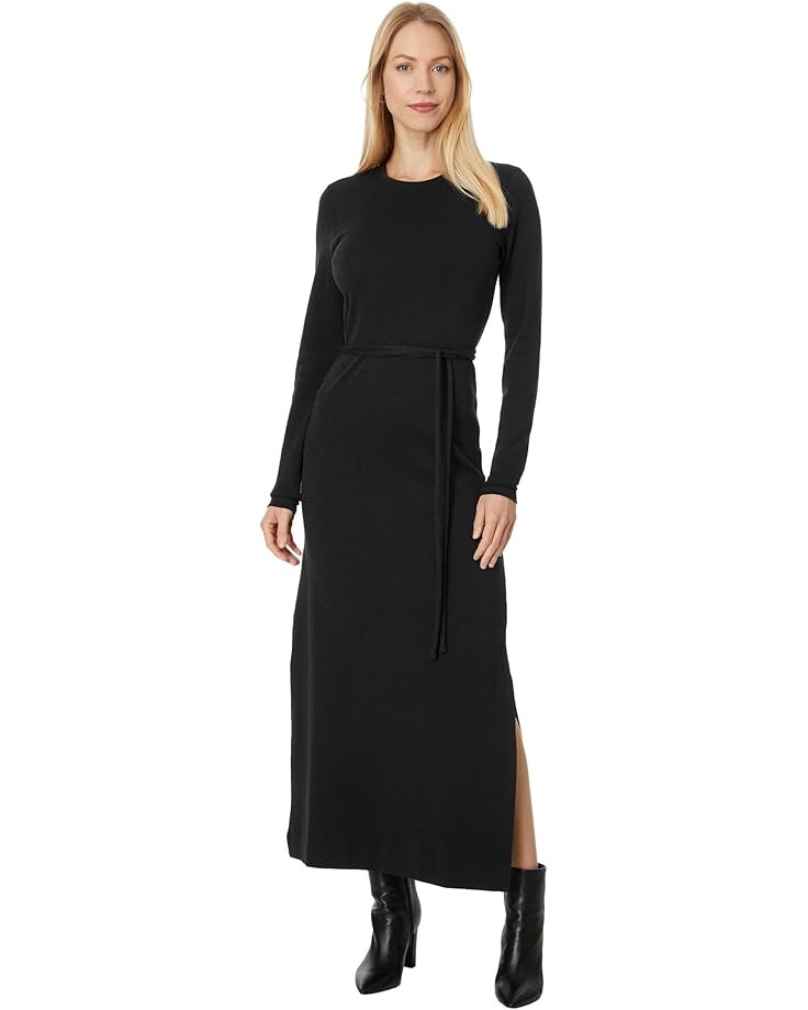 

Платье Lilla P Belted Maxi Column Dress, черный