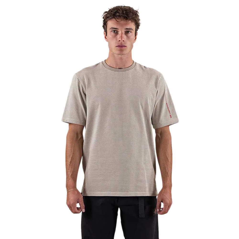 

Футболка с коротким рукавом The Mountain Studio Stripe cotton, бежевый