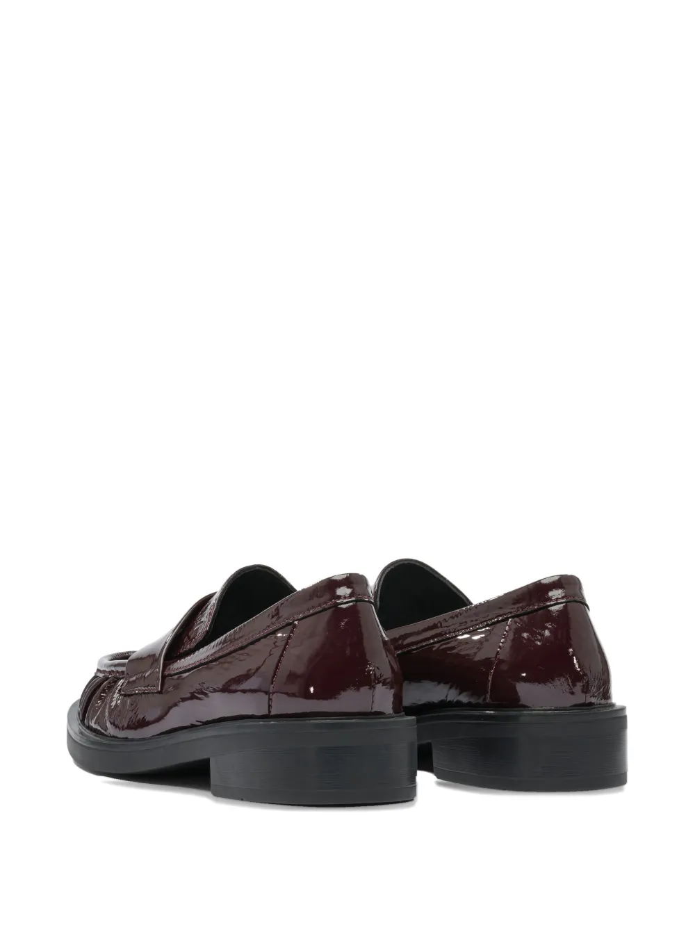 Лакированные кожаные лоферы strategia shoes, красный — фото 4