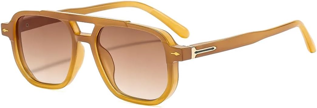 

Женские винтажные солнцезащитные очки, модные, с прозрачными градиентными линзами, защита от УФ-излучения UV400; мужские очки с заклепками, в стиле панк-ретро VFDHN, 6090-c5