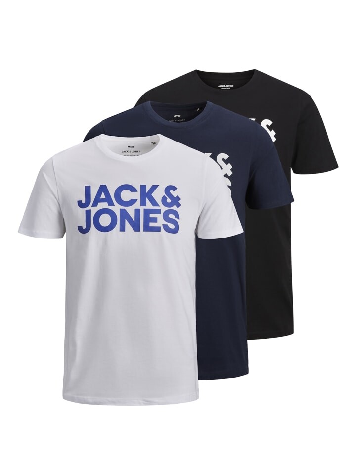 

Футболка Jack & Jones Kurzarmshirts 3er Pack, цвет multicolor