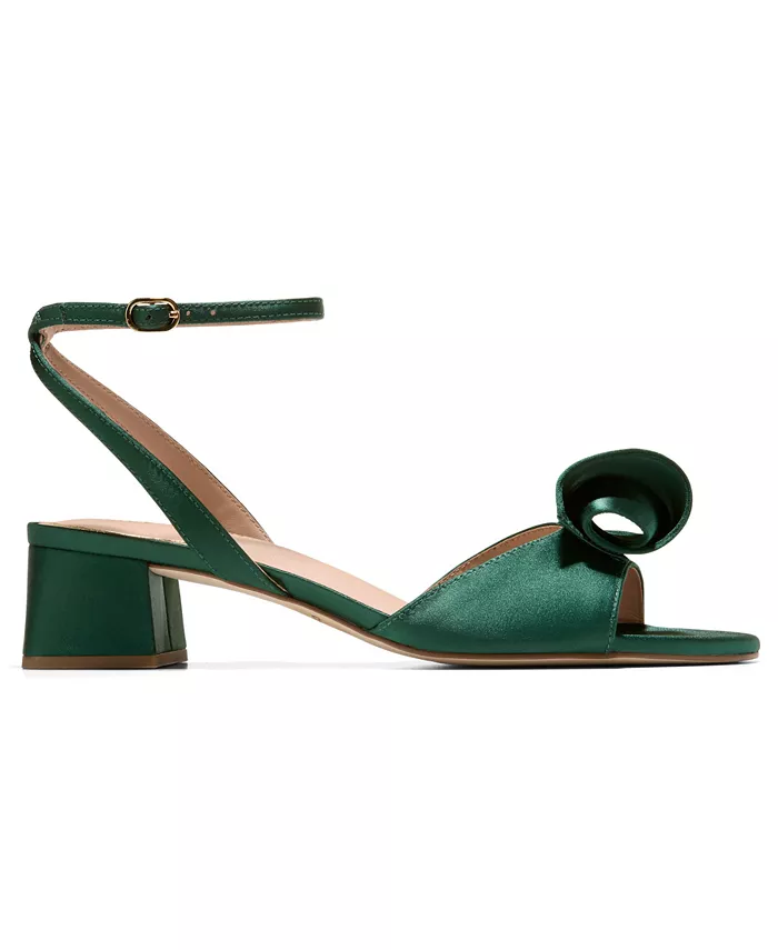Женские блочные босоножки на каблуке Florette Cole Haan, зеленый — фото 2